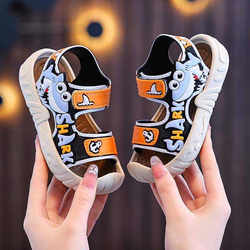 2026 New Children's Sandals Boys Summer New Style Soft Sole Non-Slip Beach Shoes for Toddlers Kids Youth Wholesale