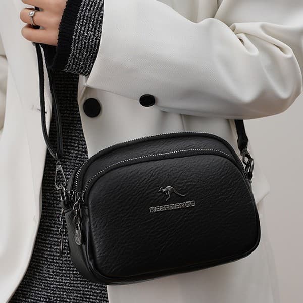 Cross-border New Soft Leather Women's Small Bag 2026 Fashion Versatile Shoulder Crossbody Bag Multi-layer Phone Bag Small Square Bag