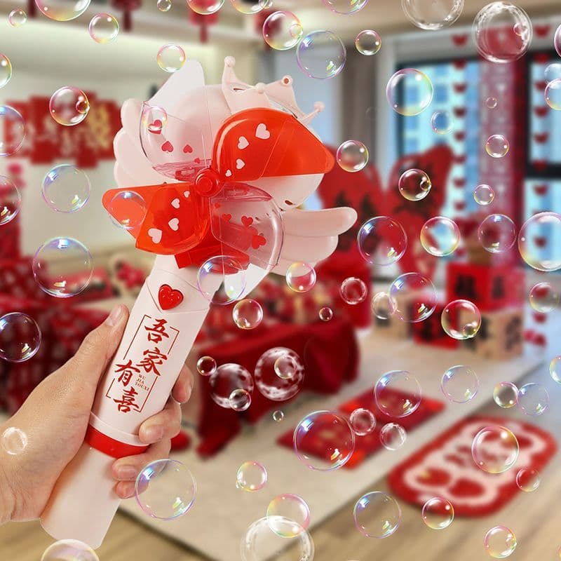 Bubble Machine Wedding Fireworks Wedding Atmosphere Lawn Photo Engagement Props Wedding Cannon Wedding Handheld Bubble Gun