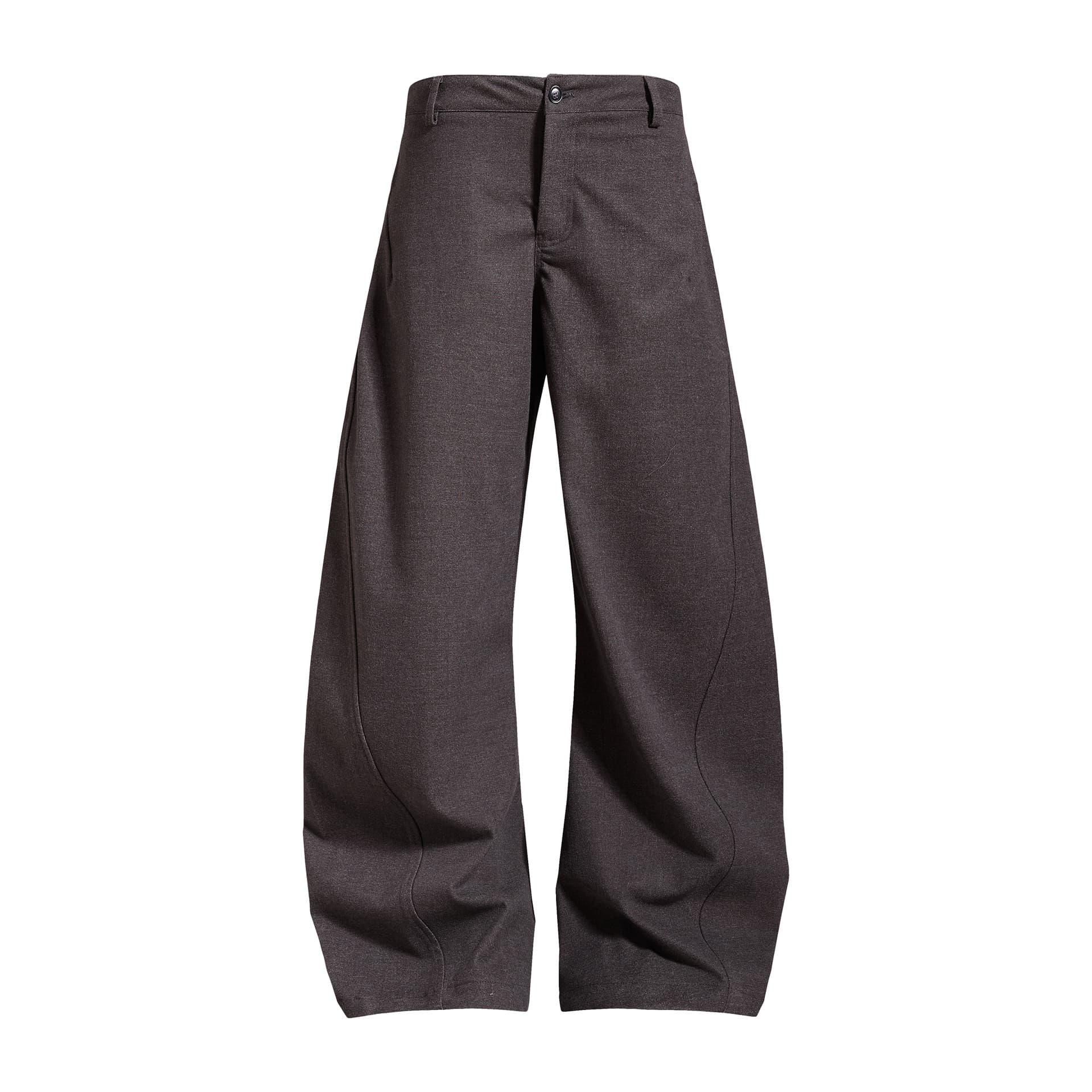2026 American Retro Relaxed Pleated Curved Blade Trousers for Men and Women, Premium Cleanfit Loose Wide-Leg Long Pants