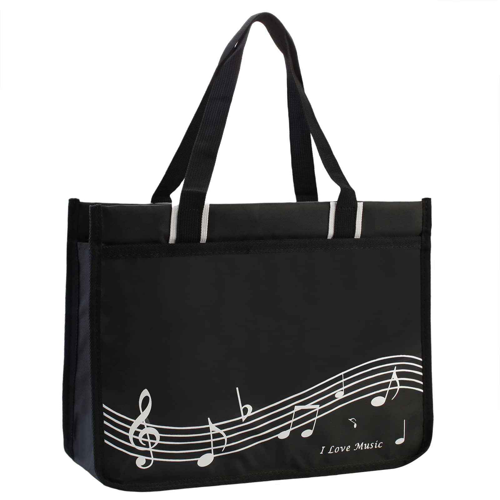 Hot-selling Music Note/Piano Keyboard Tote Bag Shoulder Bag Music Lesson Bag Choir Sheet Music Bag