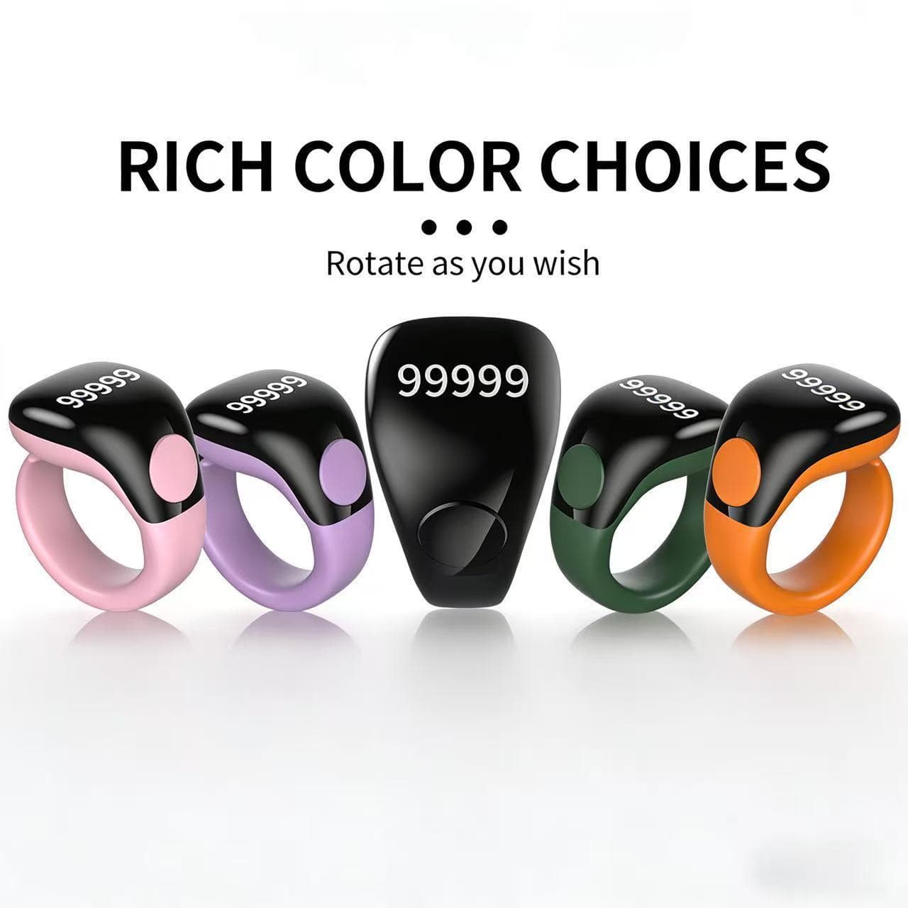 Middle East New D02 Smart Bluetooth Ring with OLED Display, Phone Bluetooth App Connection, Alarm Reminder, Counter