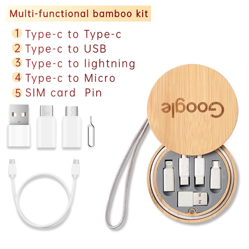 Multifunctional Gift Data Cable Storage Box Portable Storage