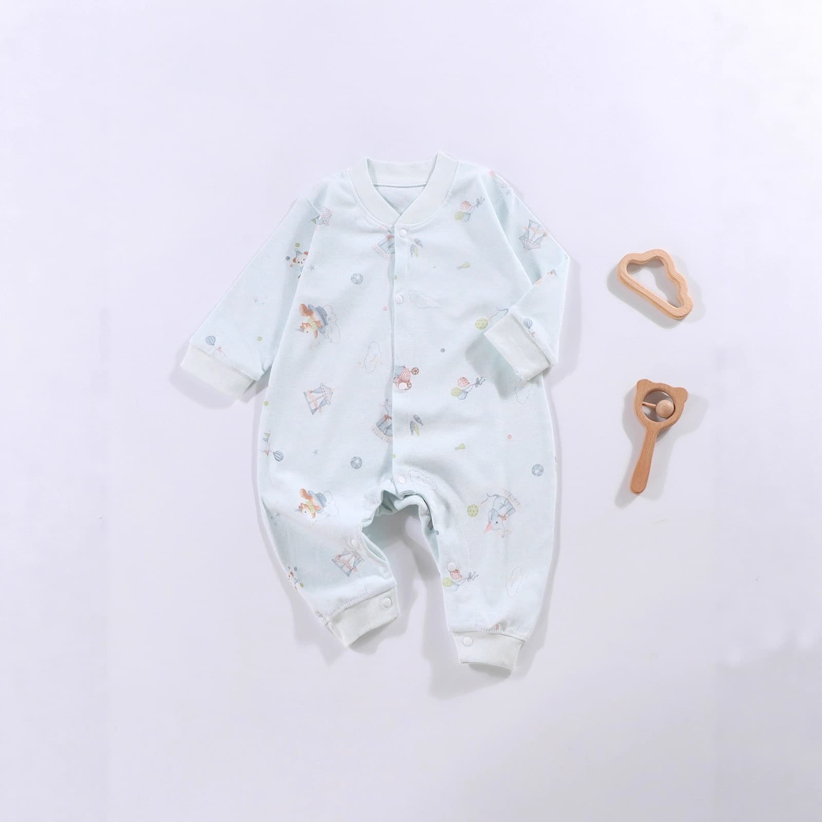 Newborn Baby Romper Autumn Winter New Style 100% Cotton Long Sleeve Sleepwear Bodysuit for Boys and Girls Class A