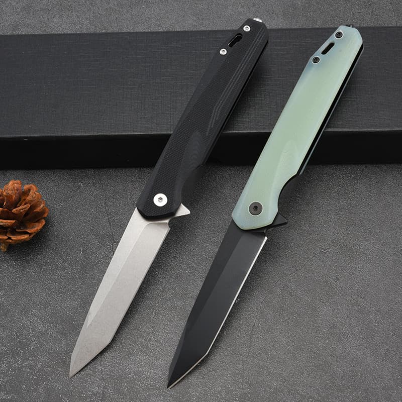 G10 Handle Folding Knife Outdoor High Hardness Camping Survival Knife Fishing Tool Pocket Folding Knife