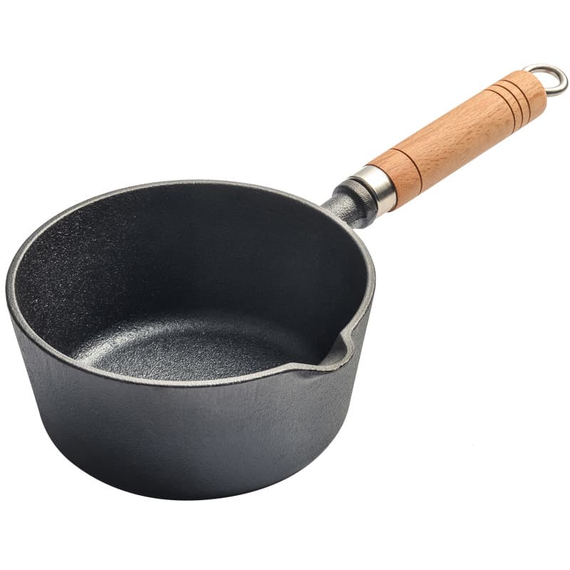 Cast iron milk pot uncoated non-stick baby small iron pot baby food supplement iron soup pot hot milk cooking noodle stew frying pot