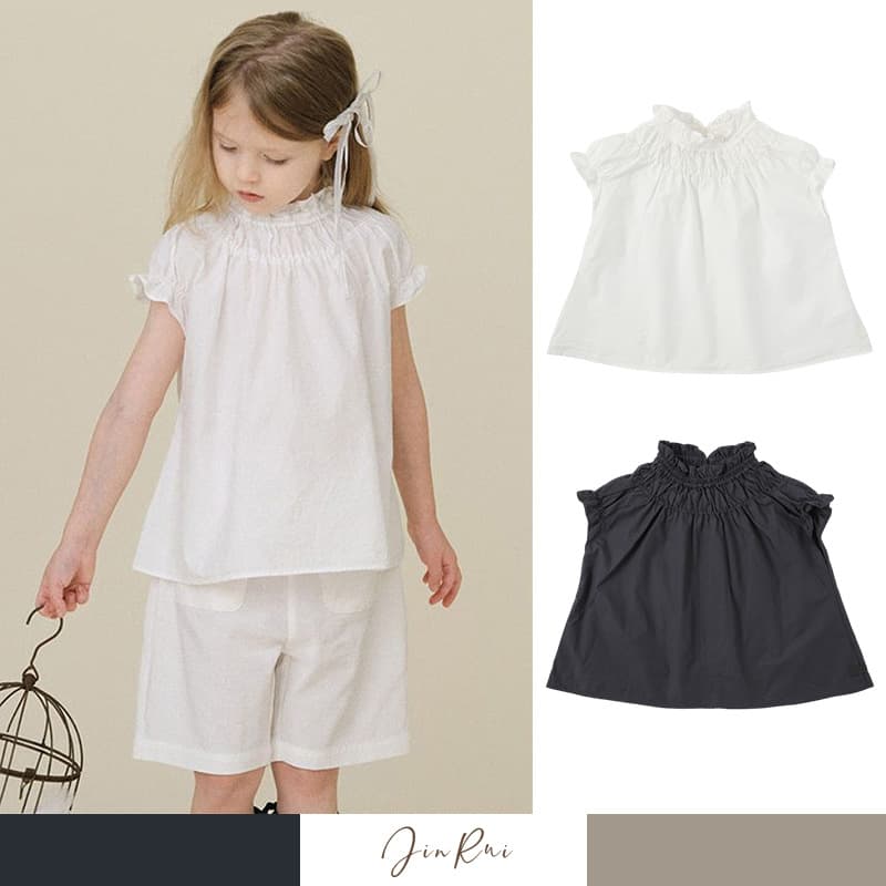 Restock 2026 Summer Style BENE Girls Cotton Shirt with Lace Trim, Versatile White Blouse