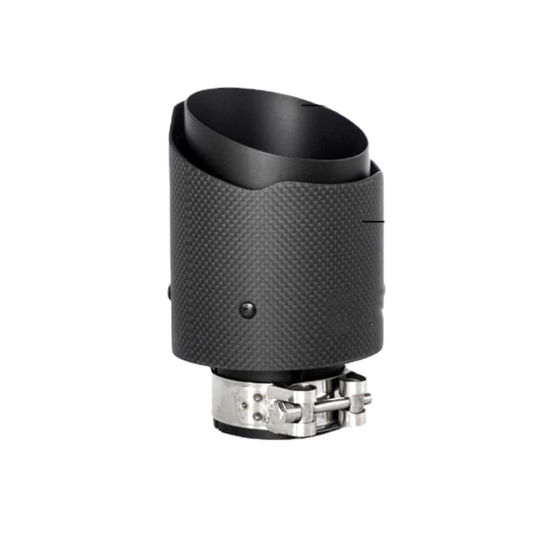 Universal Car Exhaust Pipe Modification Full Black Single Tube Scorpion Carbon Fiber Tailpipe 101mm Car Accessories