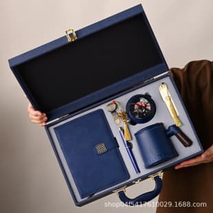 Company Annual Meeting Souvenir with Logo, Corporate Anniversary Gift for Clients and Employees, Business Gift Set, New Year
