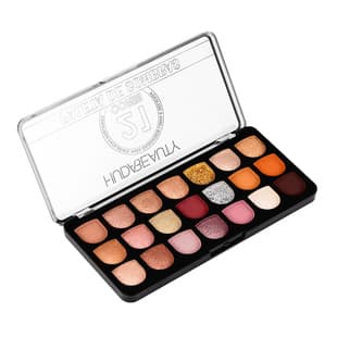 HUDABEAUTY 21-Color Eyeshadow Palette, Highly Pigmented, No Fallout, High Shimmer, Natural Brightening