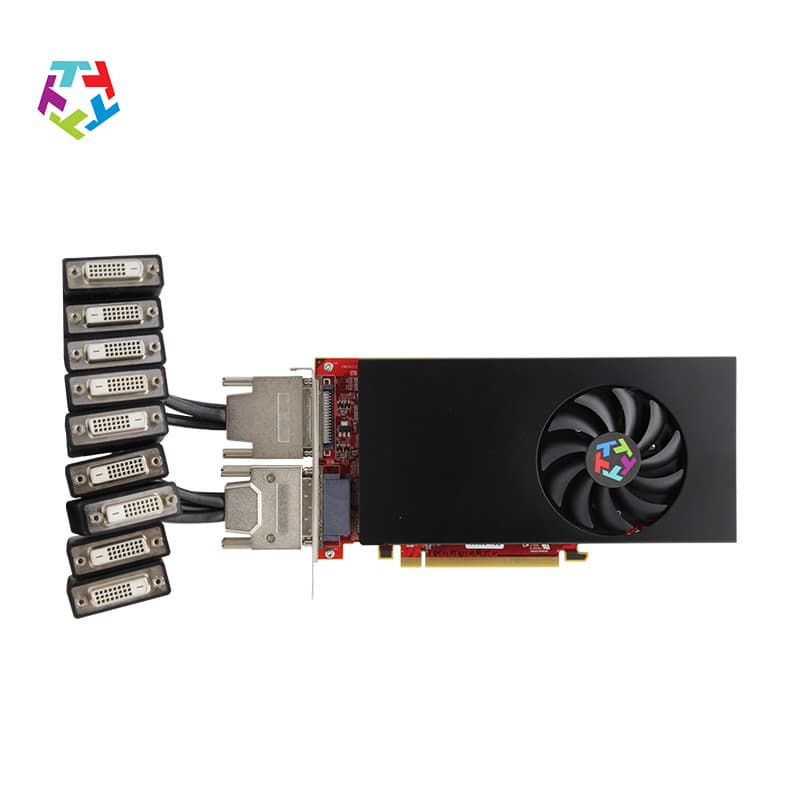 Yetian Projection Large Screen 5509D 9-Screen Graphics Card Video Wall 3x3 Split Screen for Stock Digital Signage