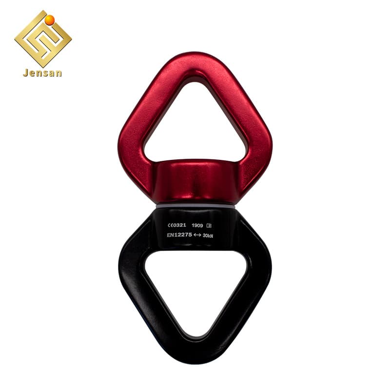 Manufacturer wholesale aluminum-magnesium alloy swivel buckle figure 8 aerial yoga universal ring reinforced rotating universal lifting ring