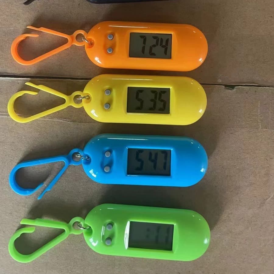 Small Quantity Wholesale Student Keychain Watch Promotions - Taobao Giveaways, Backpack Oval Electronic Watch Pendant Timepiece