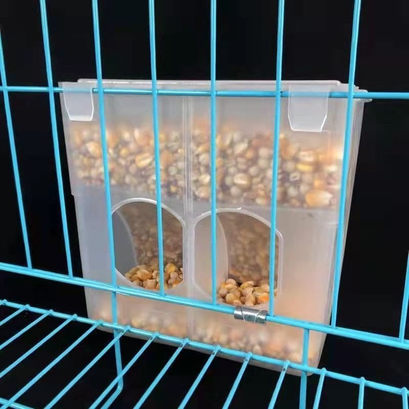 Pigeon trough automatic feeder anti-spreading box chicken trough racing pigeon pigeon trough bird trough anti-spreading box