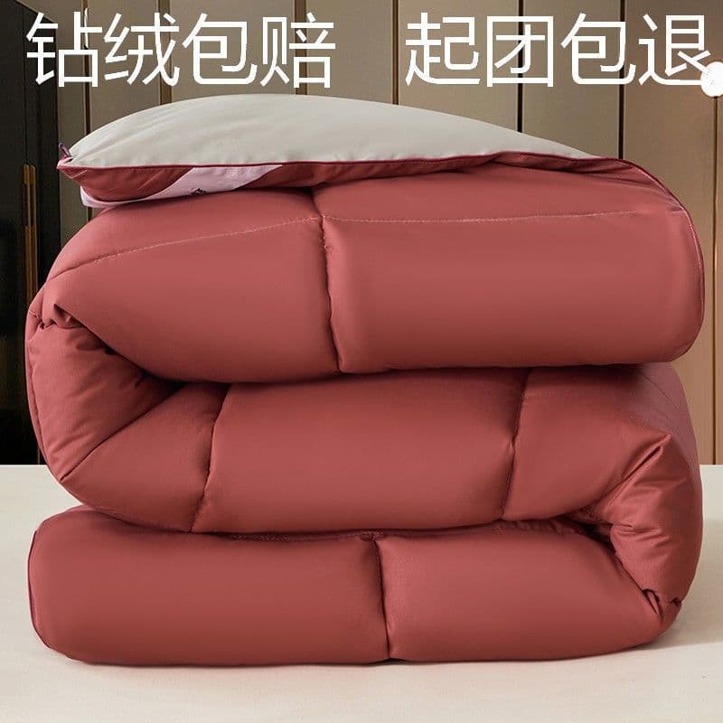 95% White Goose Down and Feather Comforter, Thickened Warm Winter Comforter, Luxury Comforter Core, Single/Double Size, Duck Down and Cotton Comforter, Dropshipping Available