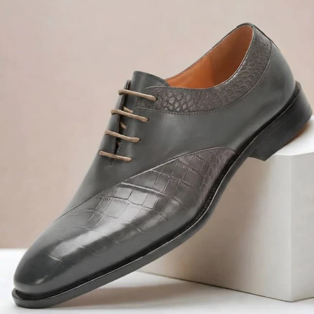 British Style Men's Business Leather Shoes Trendy Cross-border Lace-up Leather Shoes Korean Casual Men's Shoes New Retro Wedding Shoes