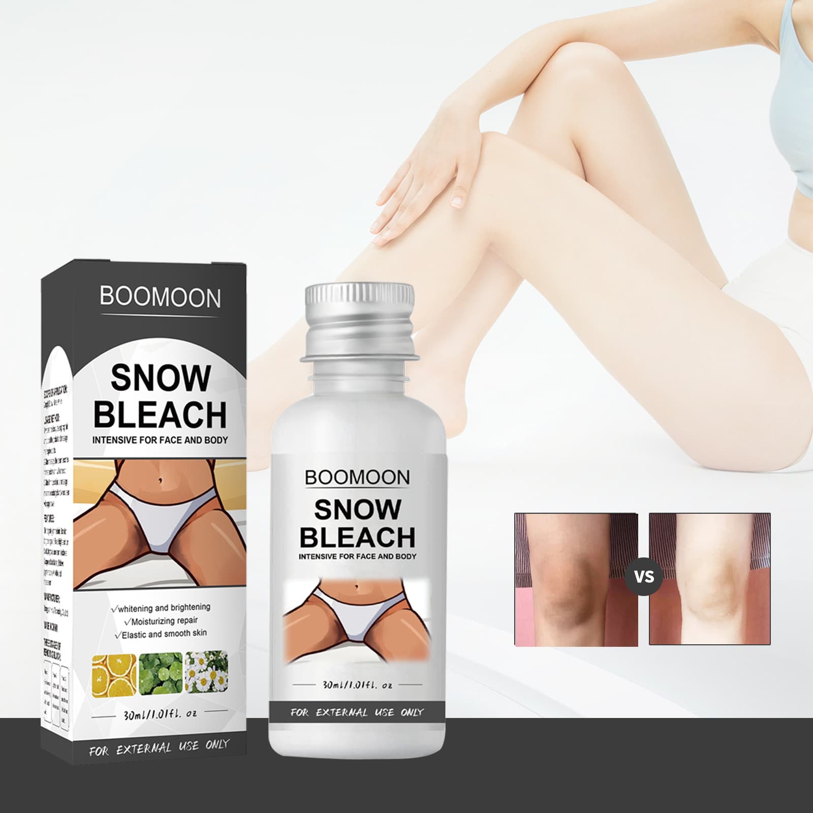 Cross-border LUNOON lightening private darkening body lotion armpit inner thigh brightening skin whitening cream