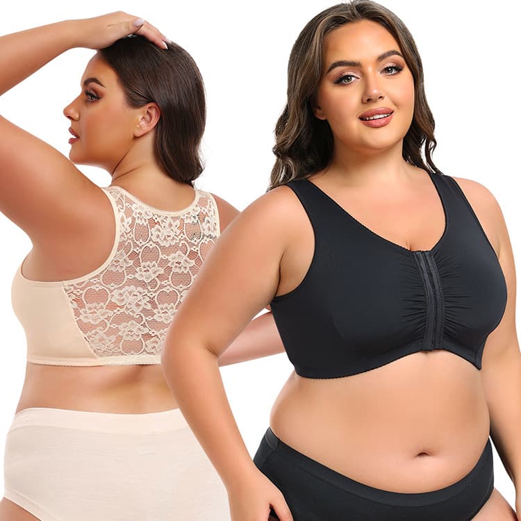TOPMELON Cross-border Trade Plus Size Full Coverage Bra Side Boob Lift Best-selling Vest Bra w210823