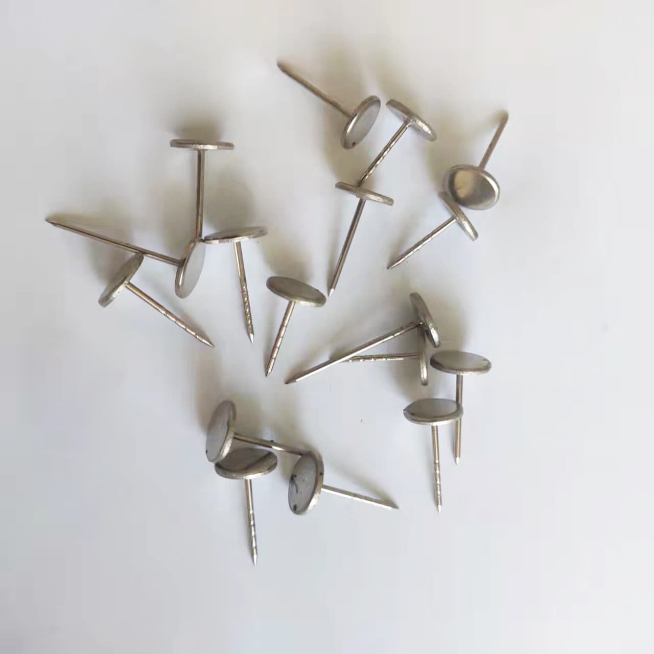 Anti-theft Pin Nails for Clothing Security Tags, Flat Head Nails 16MM/19MM, Anti-theft System Accessories Iron Nails Umbrella Head Nails