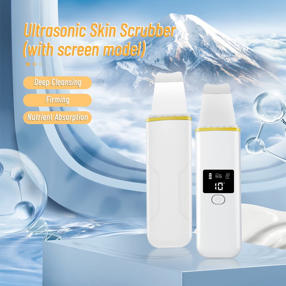 Cross-border ultrasonic skin scraper, blackhead remover, facial negative ion moisturizing cleanser, portable blackhead remover.