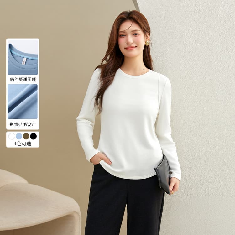 【Double-Sided Fleece Heat-Locking Base Layer】Xianlixiu Plus Size Women's Solid Color Knit Sweater, New Winter Style for Curvy Girls