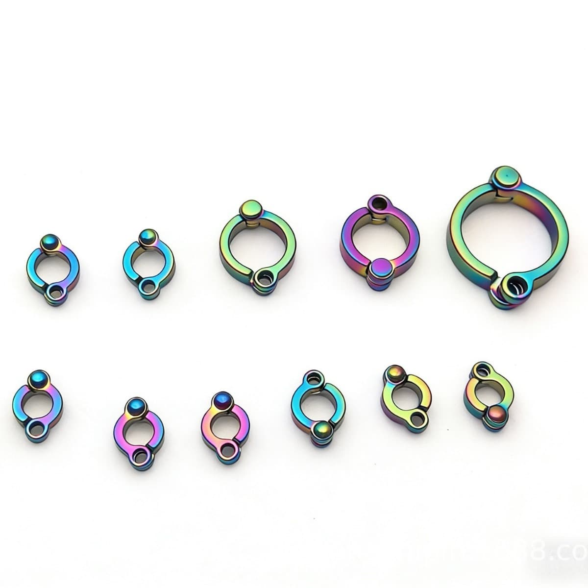 Electroplated Colored Parrot Leg Bands for Cockatiels, Sun Conures, Budgies, Pigeons, and Other Pet Birds - Bird Leg Rings
