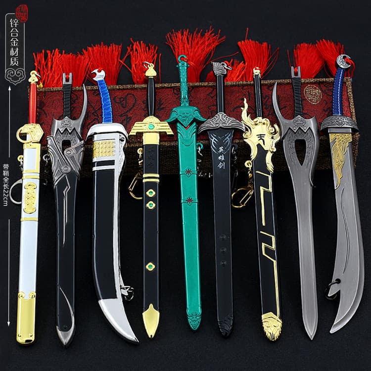 Fengyun Conquer the World Dugu Jian Bu Jingyun Peerless Good Sword Blood Drinking Mad Blade Cold Cicada Giant Que Qingming Youlong 22cm