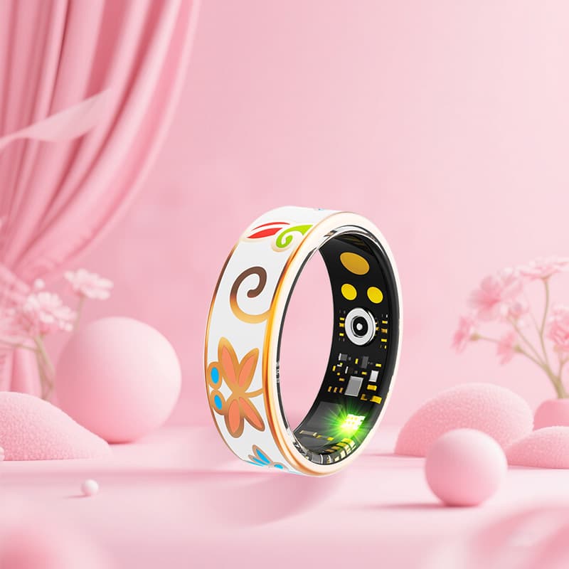 R18 Smart Ring Heart Rate Blood Oxygen Sleep Monitoring Step Counter Smart Ring Cross-Border Ladies Smart Ring