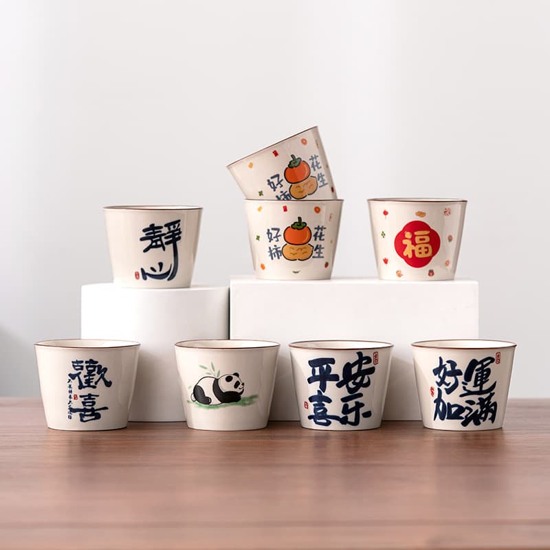 Guochao Creative Beverage Cup Water Cup Large Tea Cup with Gift Box LOGO Printing Opening Gift Companion Gift