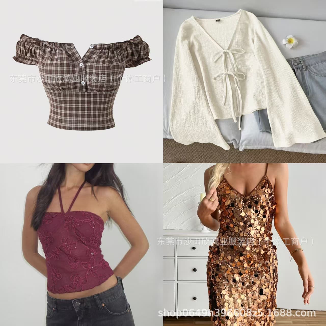 SHEIN Mixed Styles Export Quality Tops, Vests, Camis, Dress Sets Mixed Women's Clothing Export Lot