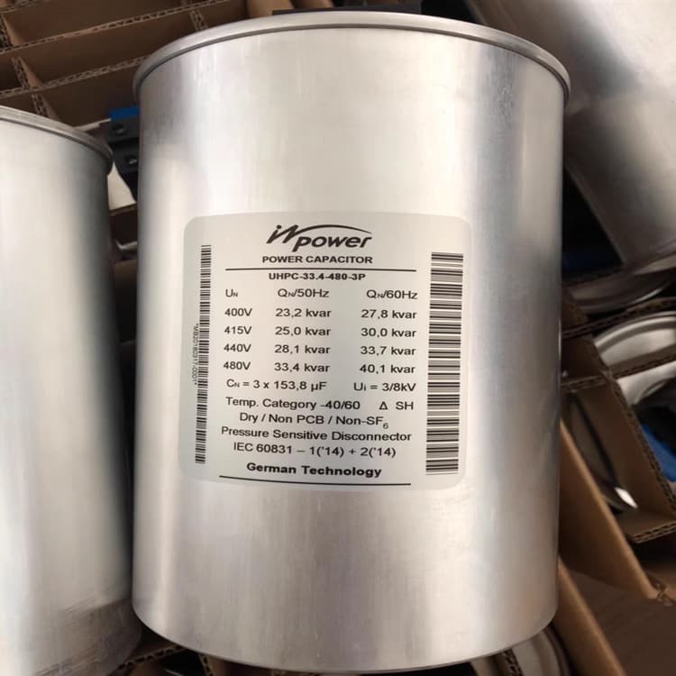 Germany Original UHPC-33.4-480-3P 3*153.8μF 480V Inpower Three-Phase AC Capacitor
