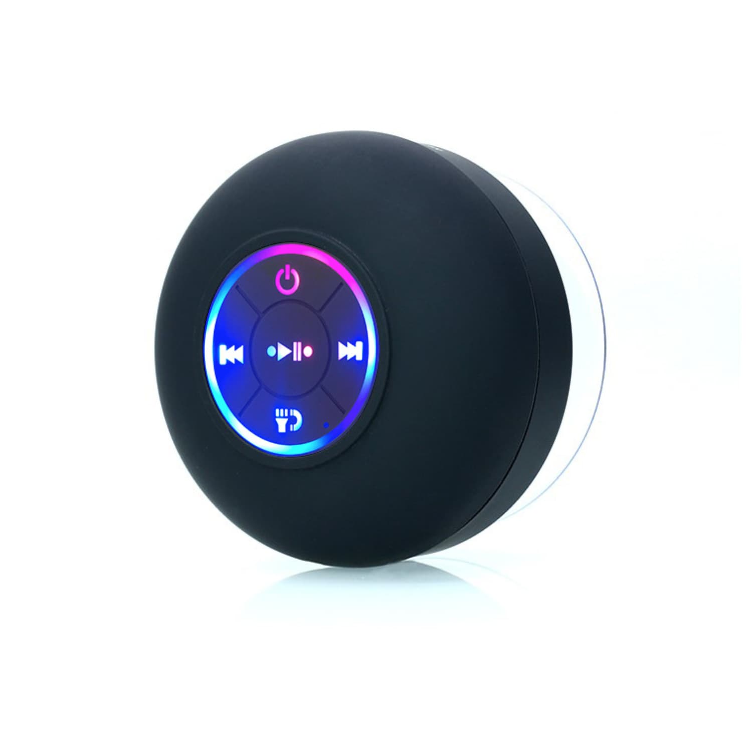 SOURCE manufacturer LED colorful luminous bathroom waterproof suction cup Bluetooth speaker hands-free outdoor portable wireless speaker