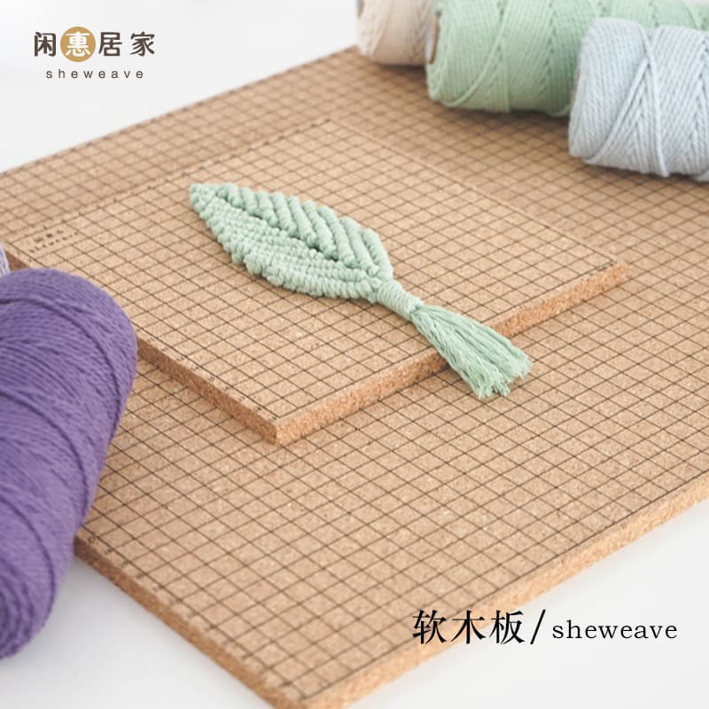 Home Macrame Square Soft Pad Board DIY Bracelet Weaving Fixing Tool Square Soft Board