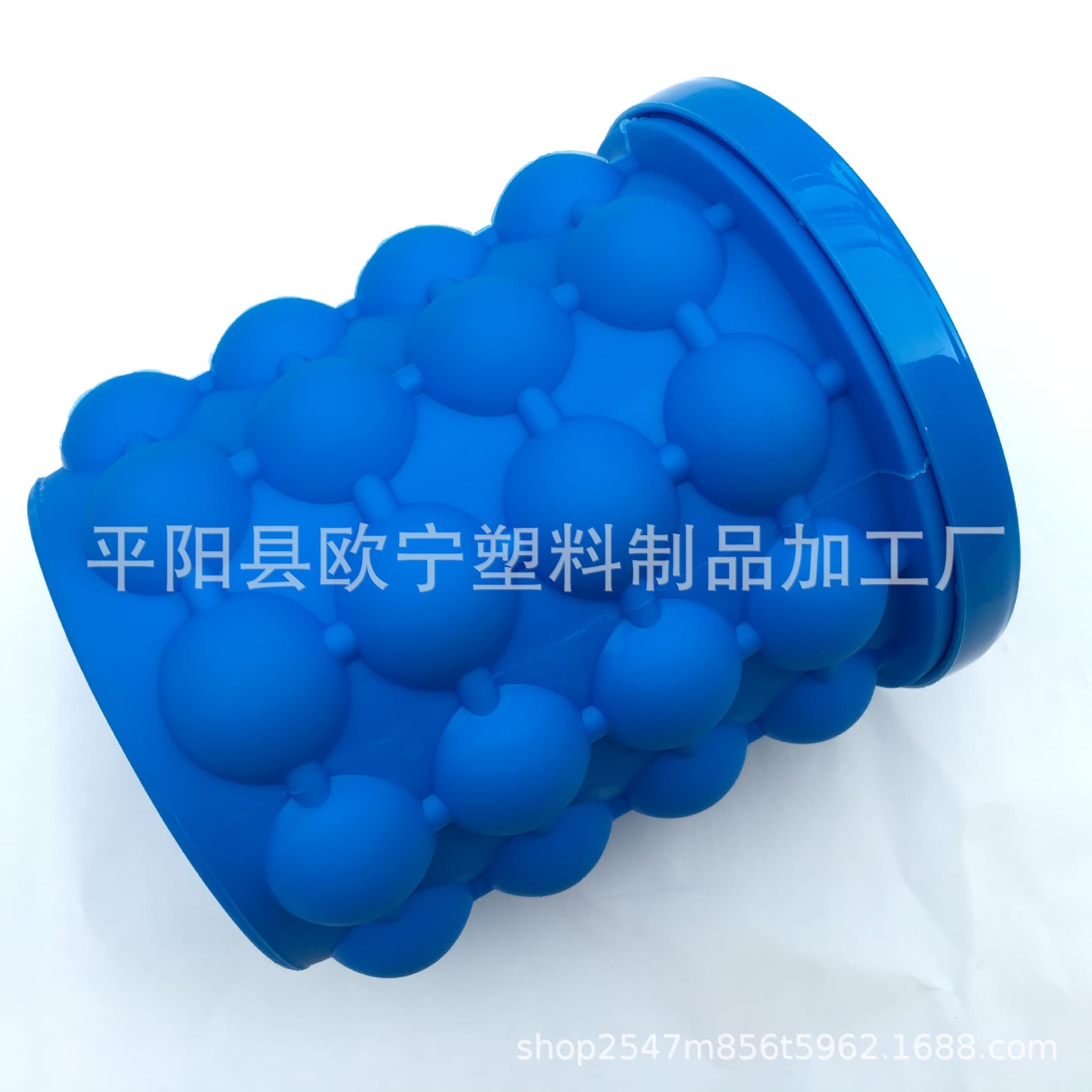 Silicone Ice Bucket, Ice Cube Maker, Large Round Silicone Ice Wine Bucket Grid, Factory Stock