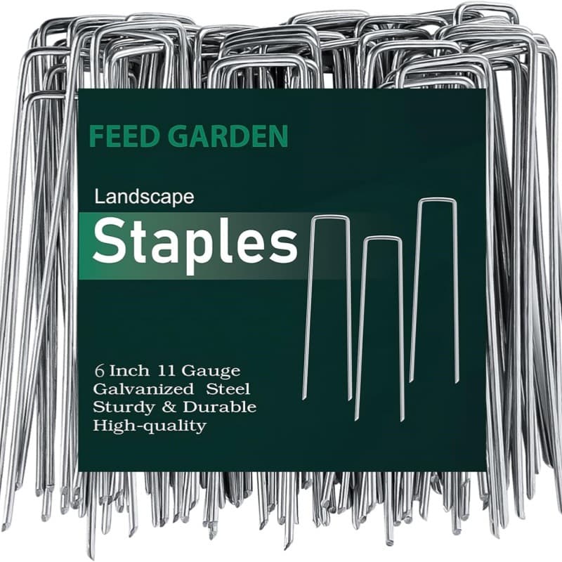 U-Shaped Ground Stakes Lawn Stakes Mulch Film Fixing Nails Weed Barrier Fabric Pins Outdoor Tent Pegs