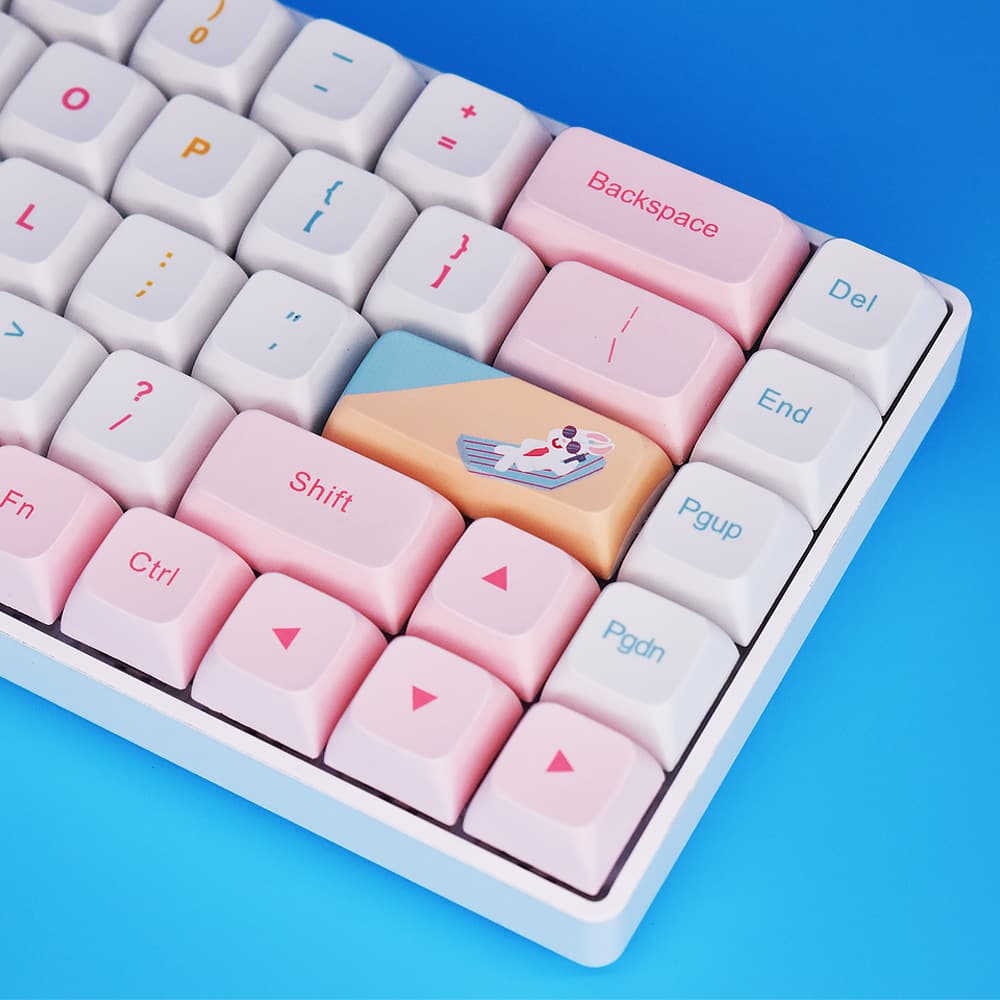 Elite Rabbit XDA Dye-Sublimation 132 Mechanical Keyboard Keycaps GH60/63/6468/84/104 Custom PBT Keycaps