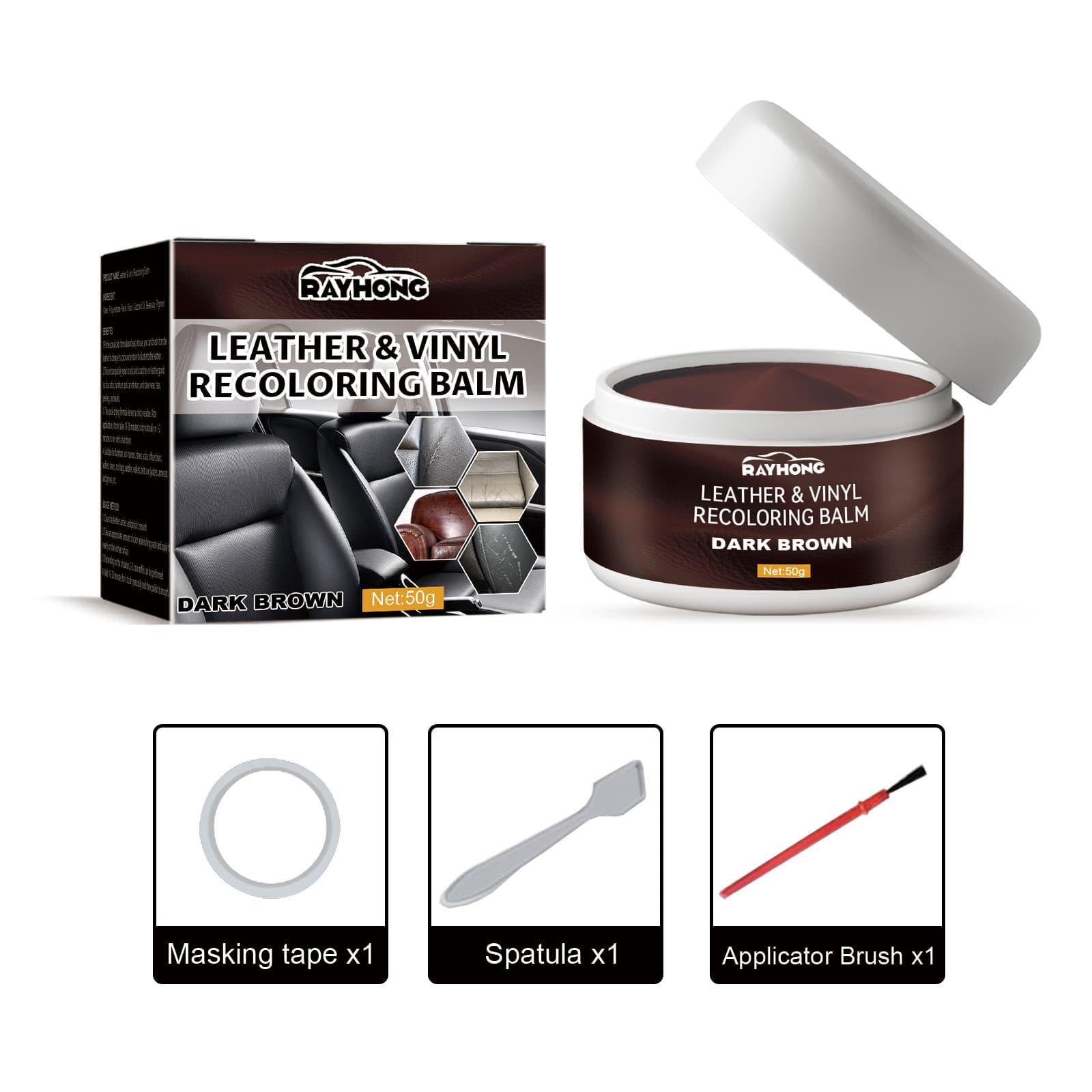 Leather Color Restorer Leather Repair Cream for Car Seats Leather Sofa Leather Jacket Leather Shoes Renovation Color