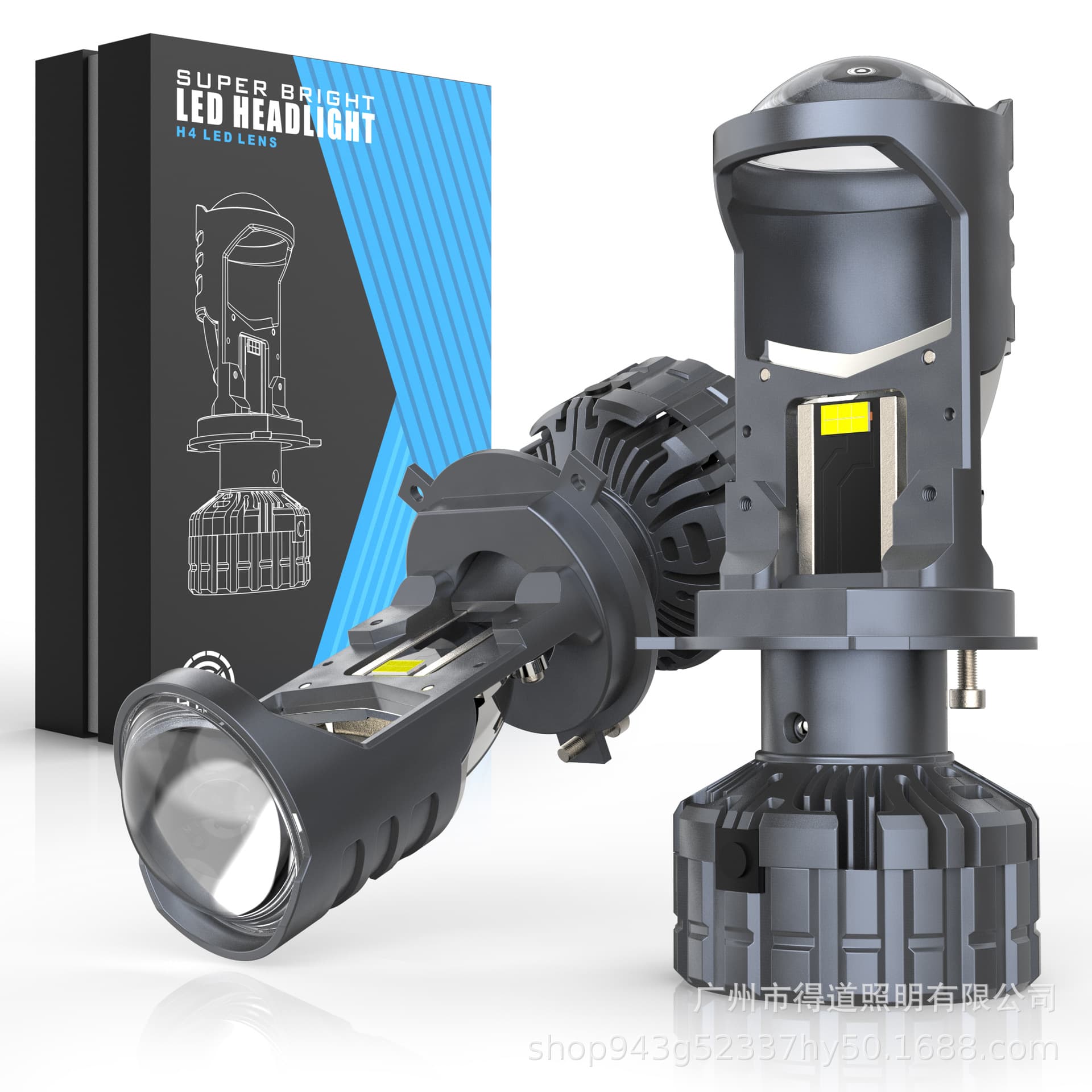 Cross-border exclusive V30 bi-xenon projector lens 70W high-power integrated high and low beam H4 automotive headlights and LED headlights