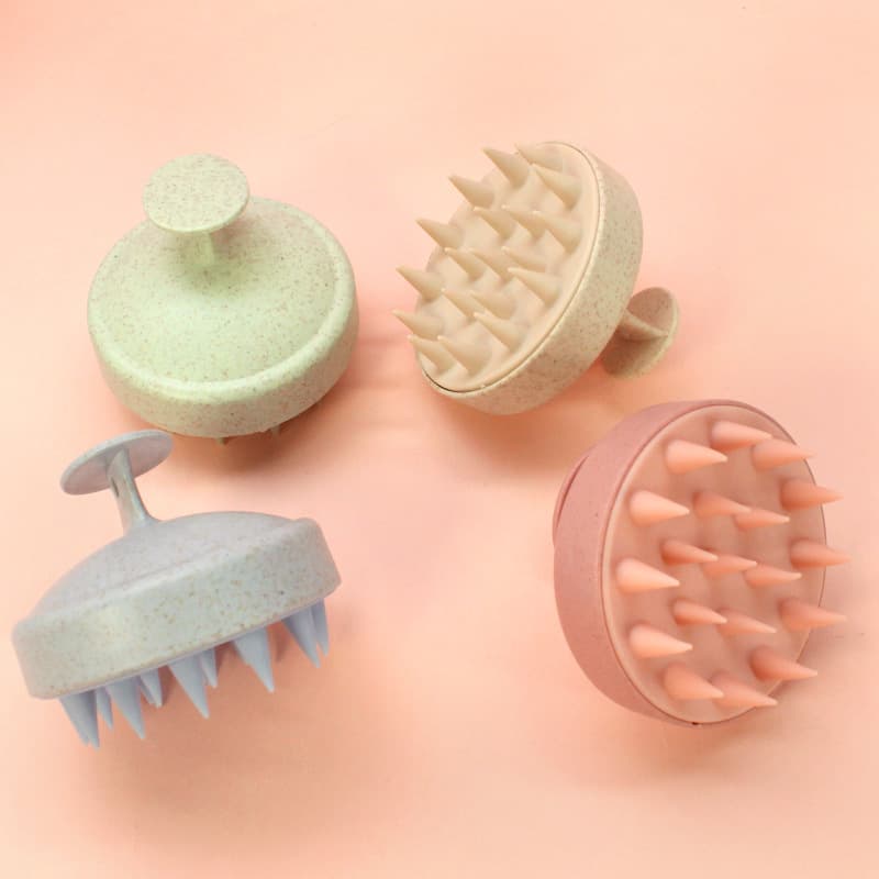 Factory Direct Cross-border Scalp Massage Brush Non-damaging Wheat Straw Home Comb Cleaning Shampoo Brush