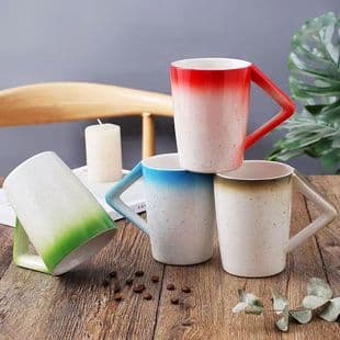 Gradient Color Mug Ceramic Home Mug Custom Gradient Color Mug Milk Cup Water Cup