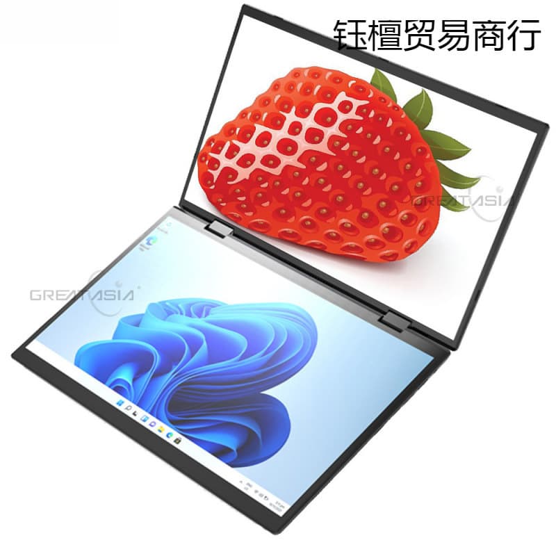 2024 Model Dual-Screen 14-inch N95 Laptop Gaming Notebook Student Netbook Manufacturer