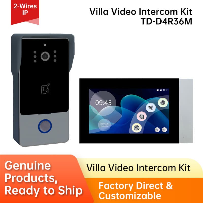 Home 2-Wire Intercom System Video Door Phones with Tuya App
