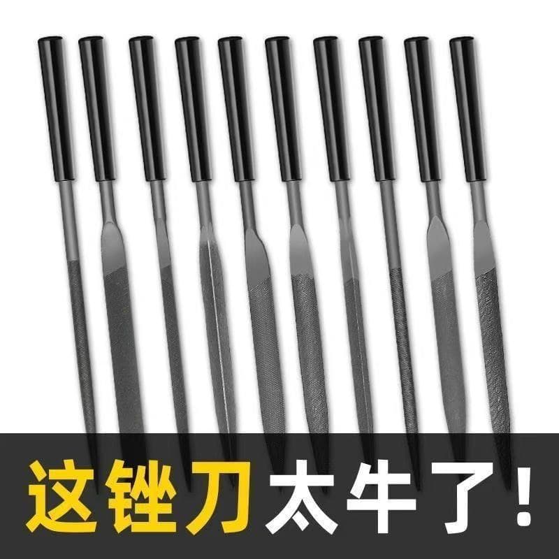 Factory Direct Mini File Set, Assorted Needle Files with Plastic Handle, Hugong Assorted Files