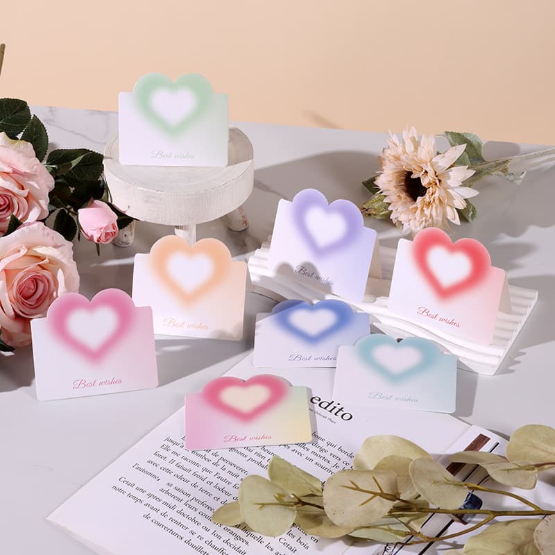 Amazon Dreamy Love Heart Greeting Card, Instagram Style, Energetic Peach Heart Best Wishes Universal Greeting Card