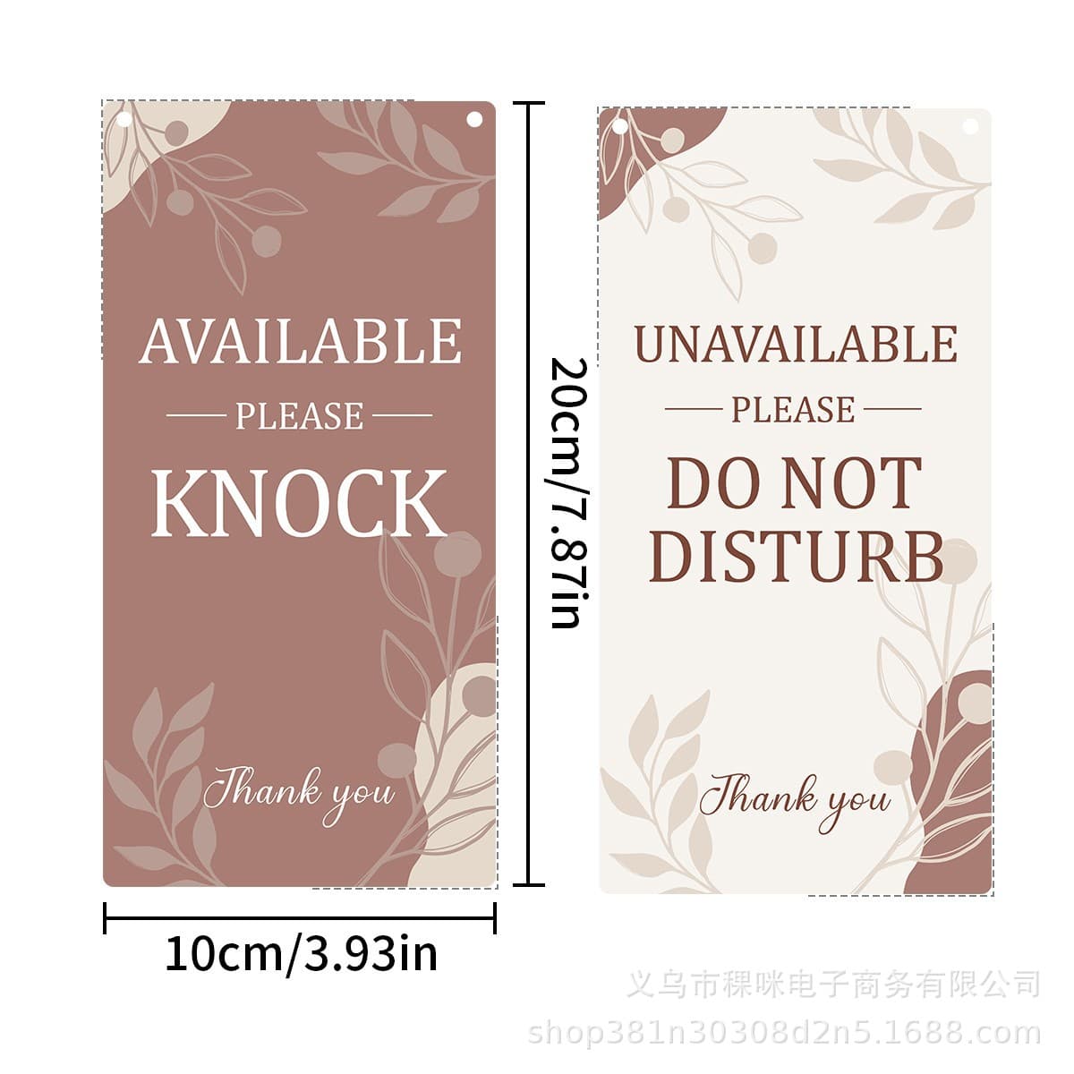 Cross-border hot-selling open/closed door hanger, commercial business hours sign, creative hanging doorplate decoration.
