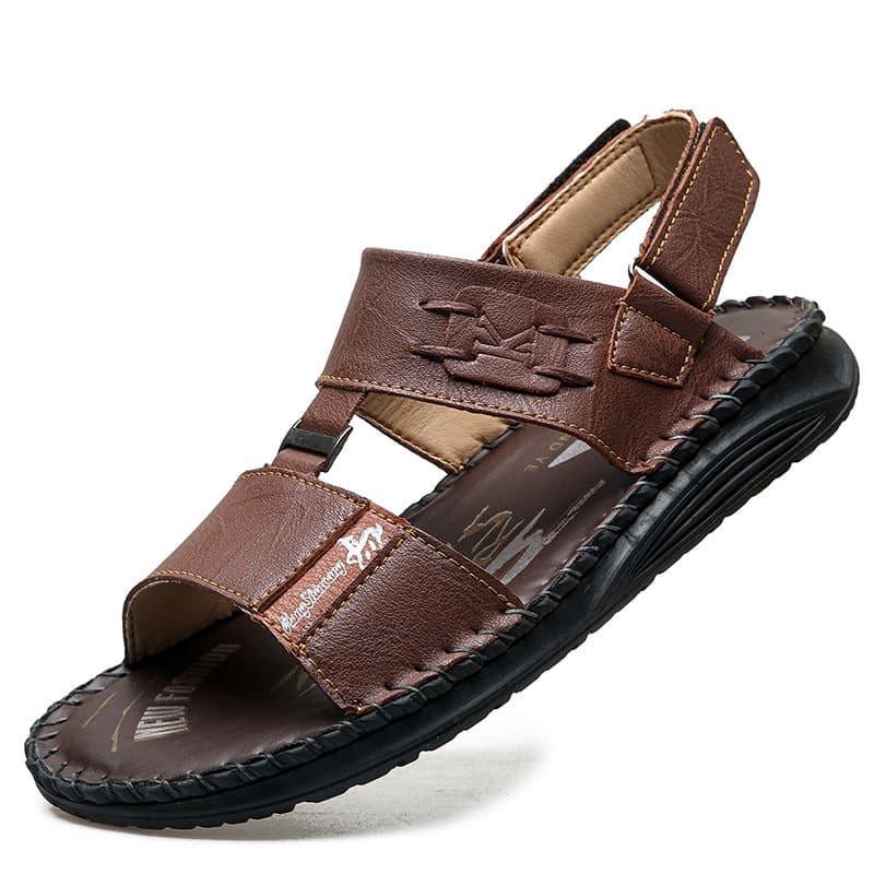 Men's and Women's Summer Sandals, Couple Anti-Slip Wear-Resistant Beach and Driving Dual-Purpose Slippers, Cross-Border Large Size 37-50
