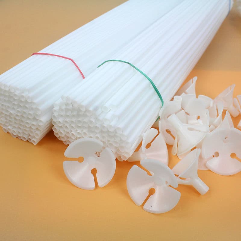 Balloon bracket support rod latex balloon pole seat tied balloon tray support rod bouquet extension stick tow rod color