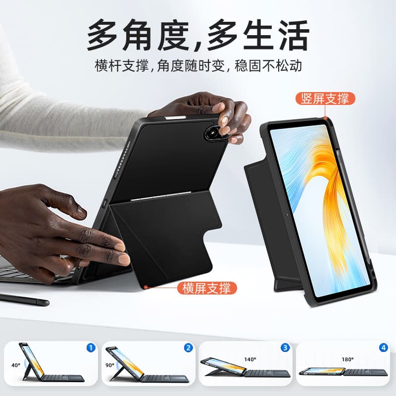 Juqi Compatible with Honor MagicPad Honor Tablet 10/GT Magic Keyboard Case Wireless Bluetooth Keyboard
