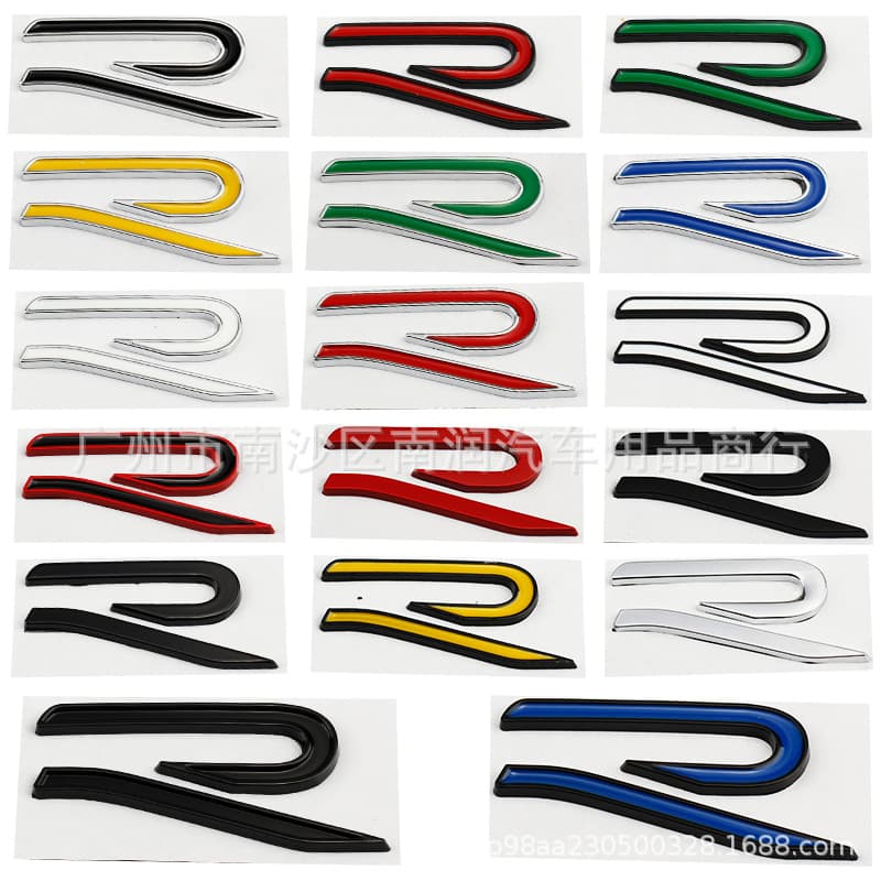 Suitable for Volkswagen Magotan Passat Golf 8 modified car logo new R logo fender side logo grille car sticker