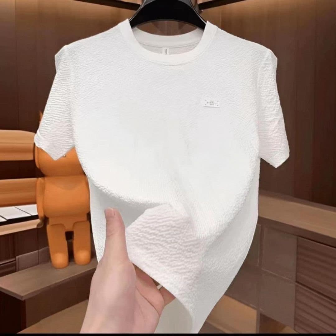 Factory Direct Men's Short Sleeve T-Shirt Summer New Korean Style Crew Neck Tee Wholesale